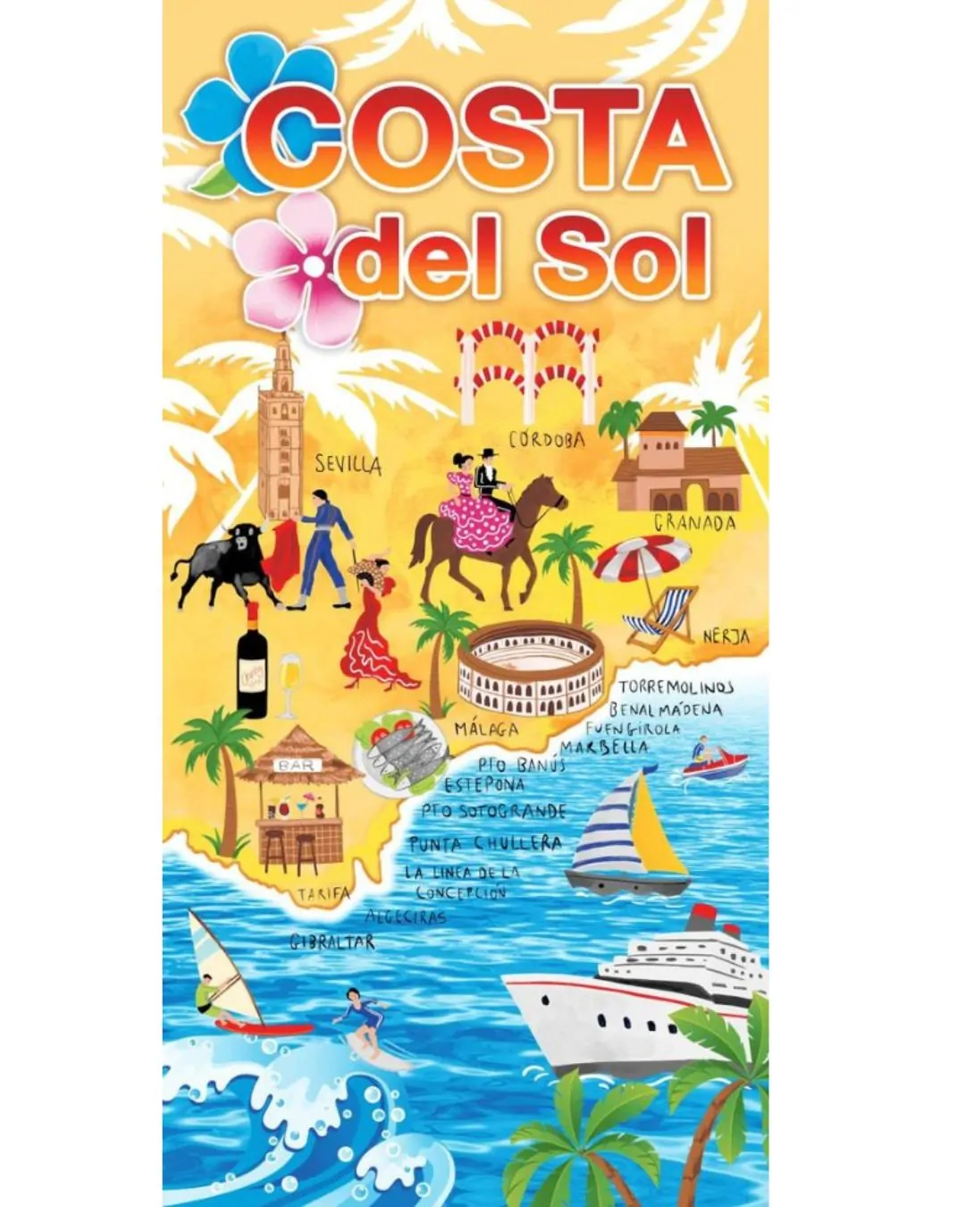 Toalla de microfibra Costa del Sol