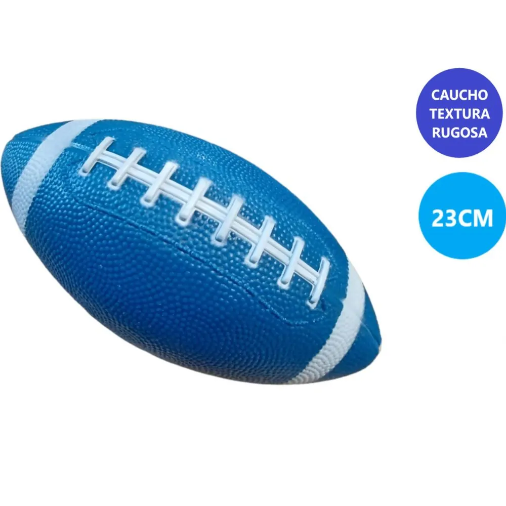 Balón rubgy azul